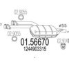 MTS 01.56670 Middle Silencer